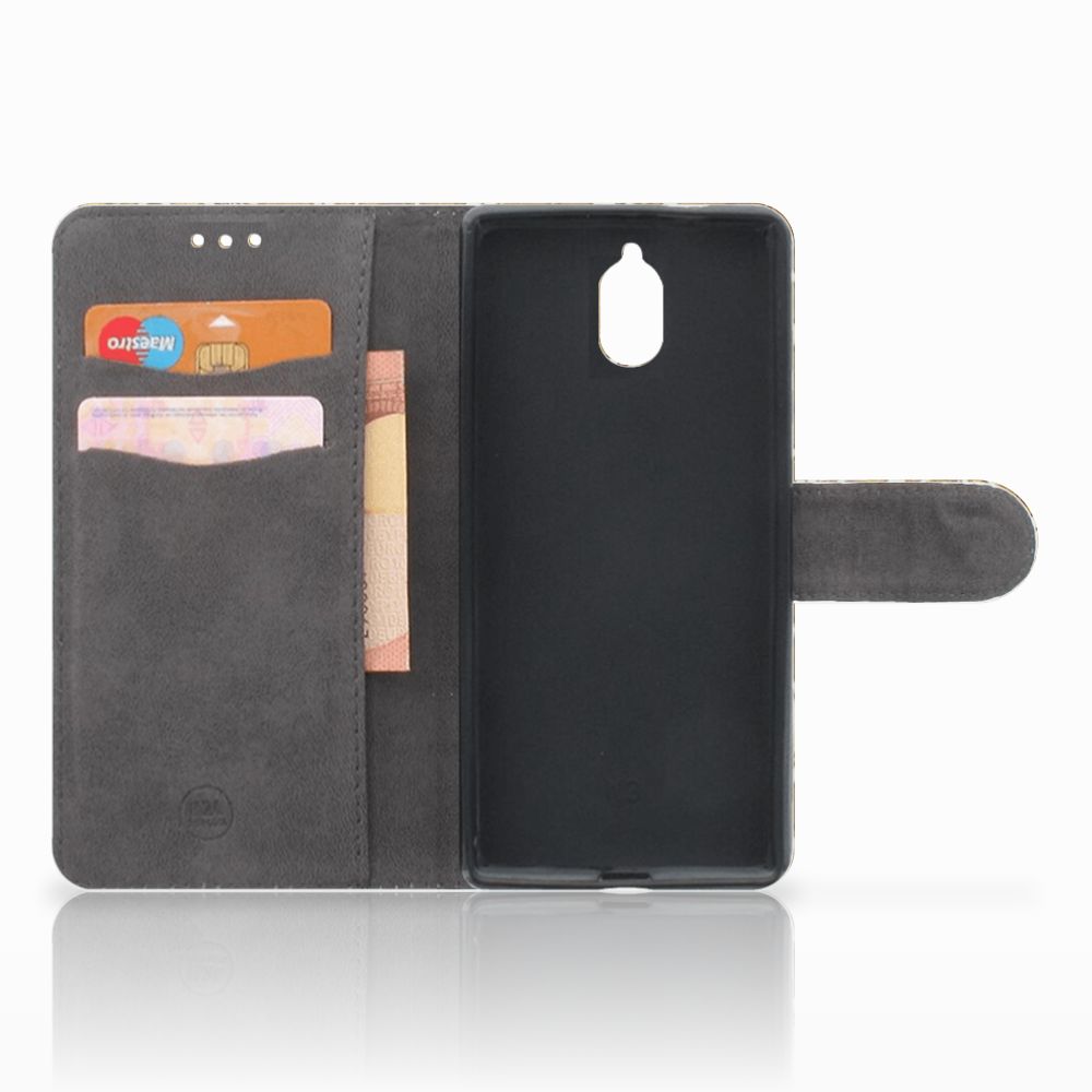 Wallet Case Nokia 3.1 (2018) Barok Goud