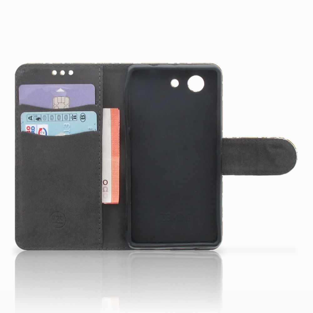 Wallet Case Sony Xperia Z3 Compact Barok Goud