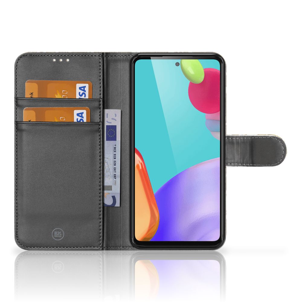 Wallet Case Samsung Galaxy A52 Barok Goud