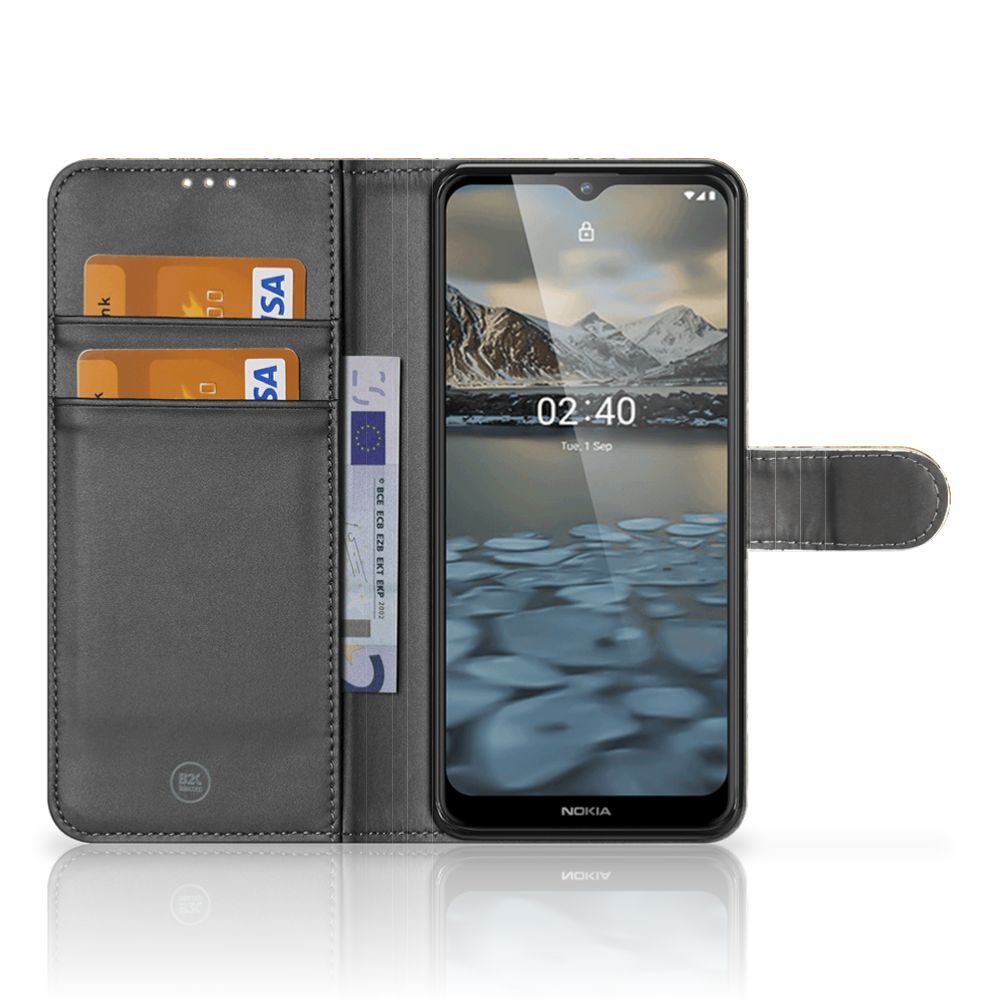 Wallet Case Nokia 2.4 Barok Goud