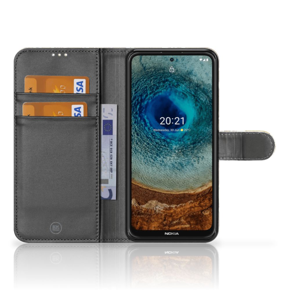 Wallet Case Nokia X10 | Nokia X20 Barok Goud