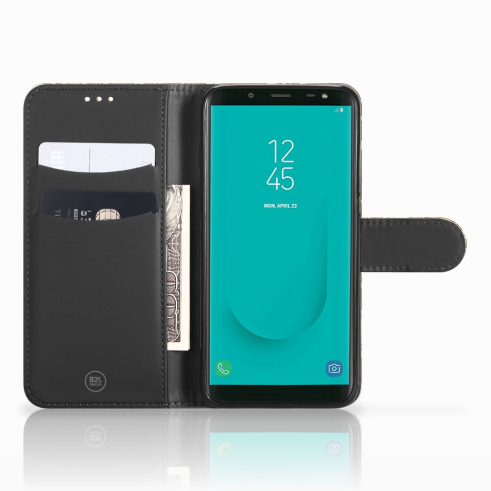 Wallet Case Samsung Galaxy J6 2018 Barok Goud