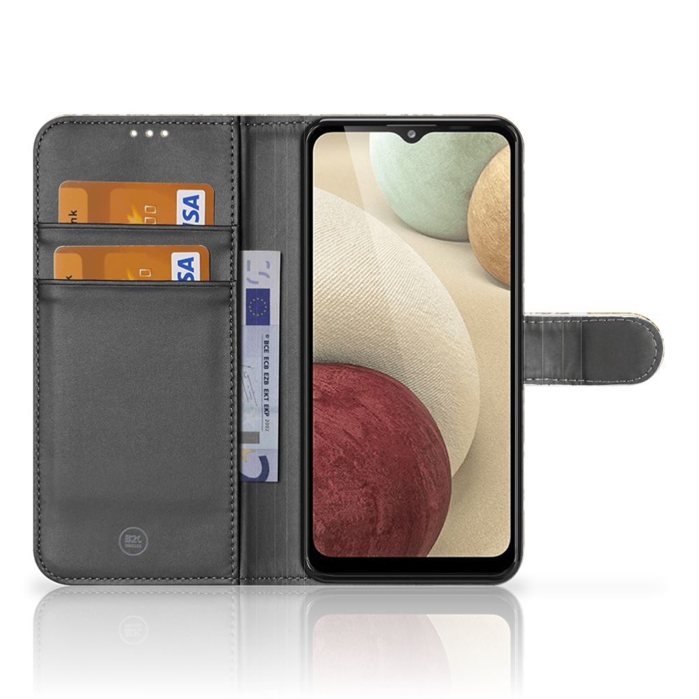 Wallet Case Samsung Galaxy A12 Barok Goud