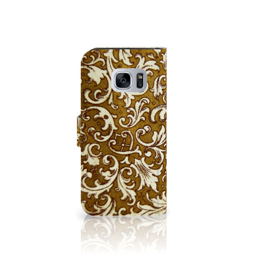 Wallet Case Samsung Galaxy S7 Barok Goud