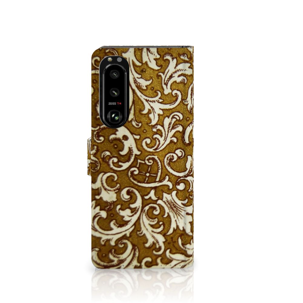 Wallet Case Sony Xperia 5III Barok Goud
