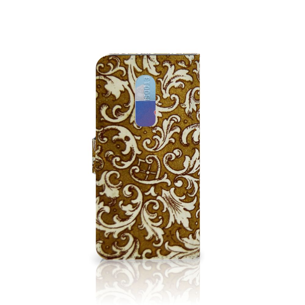 Wallet Case OnePlus 6 Barok Goud