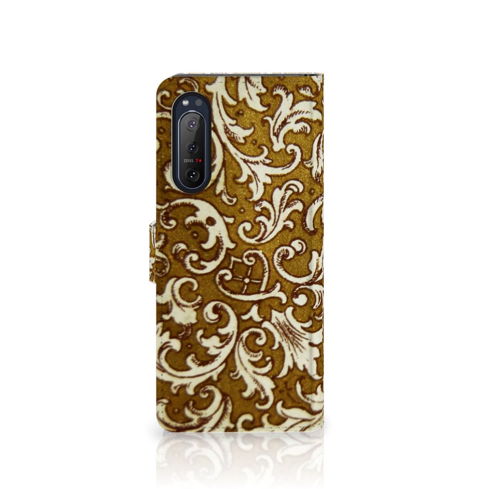Wallet Case Sony Xperia 5II Barok Goud