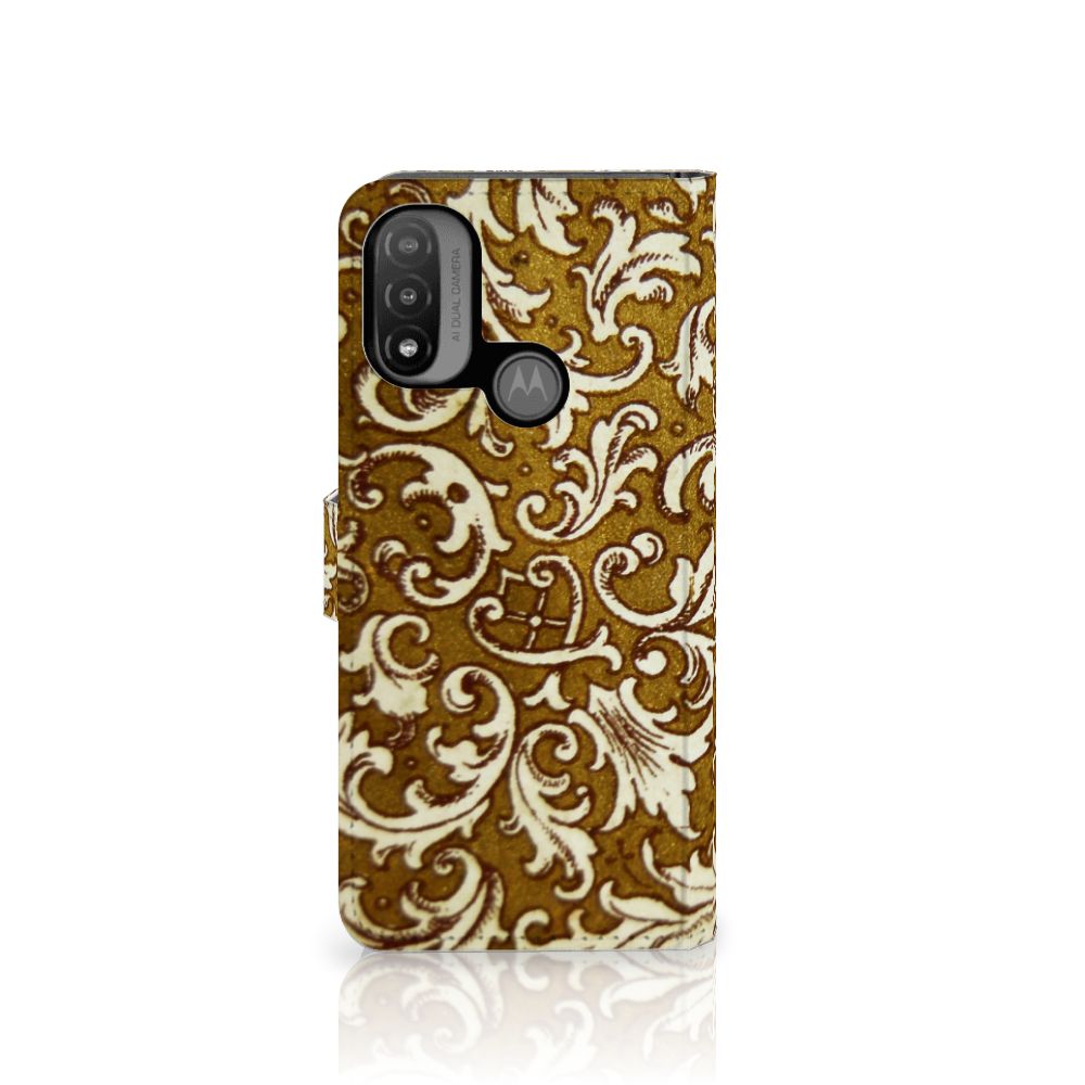 Wallet Case Motorola Moto E20 | E30 | E40 Barok Goud