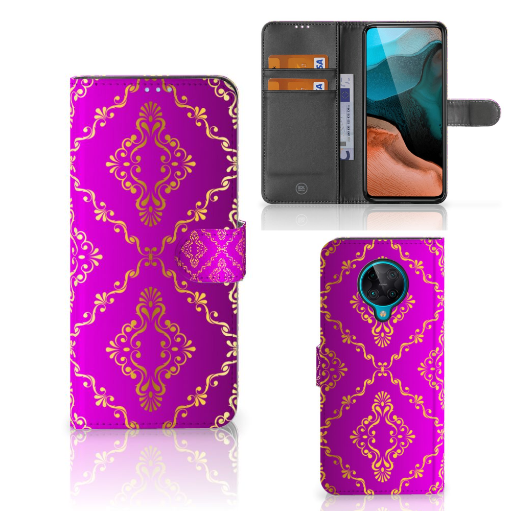 Wallet Case Xiaomi Poco F2 Pro Barok Roze