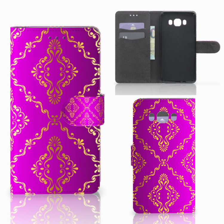 Wallet Case Samsung Galaxy J7 2016 Barok Roze