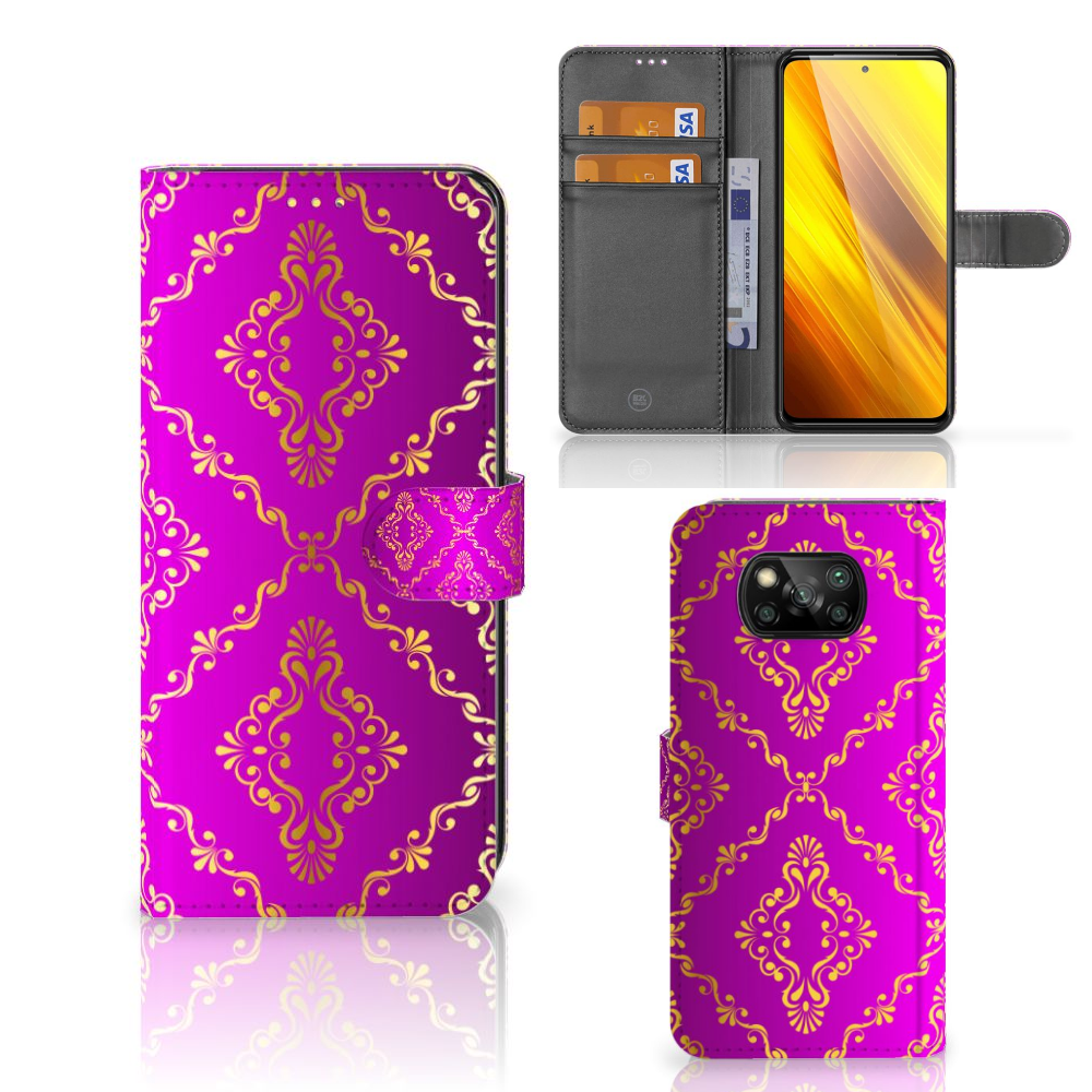 Wallet Case Xiaomi Poco X3 | Poco X3 Pro Barok Roze
