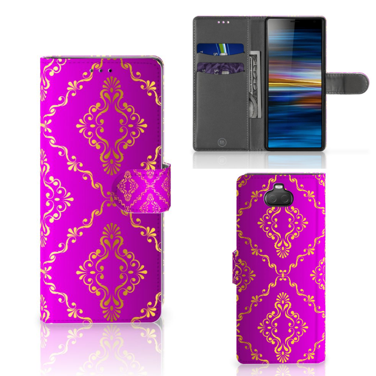 Wallet Case Sony Xperia 10 Barok Roze
