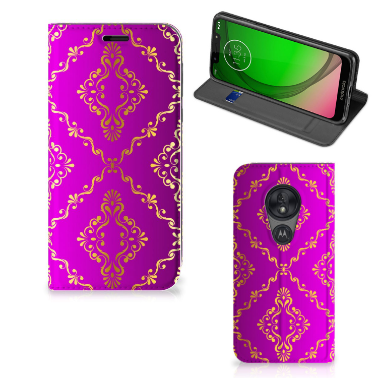 Telefoon Hoesje Motorola Moto G7 Play Barok Roze
