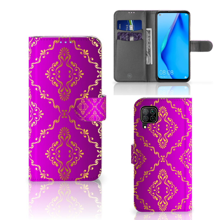 Wallet Case Huawei P40 Lite Barok Roze
