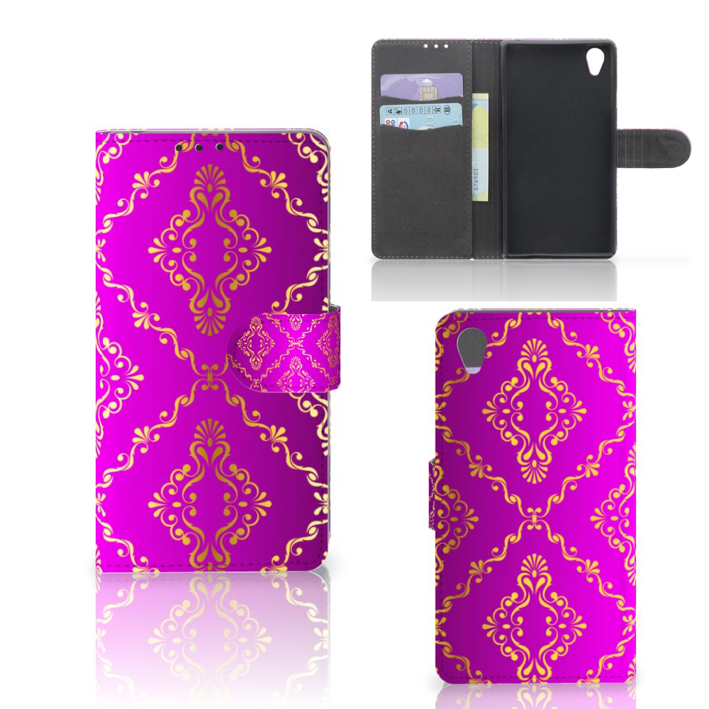 Wallet Case Sony Xperia Z1 Barok Roze