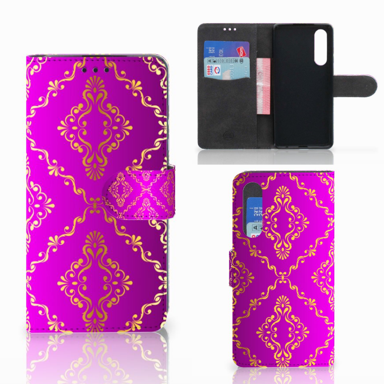 Wallet Case Huawei P30 Barok Roze