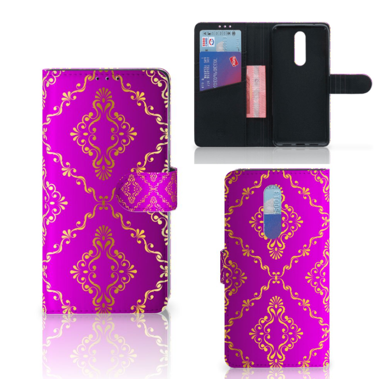 Wallet Case OnePlus 7 Pro Barok Roze