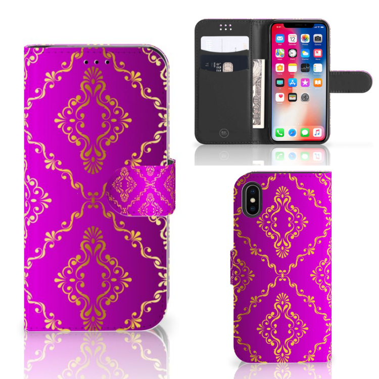 Wallet Case Apple iPhone X | Xs Barok Roze