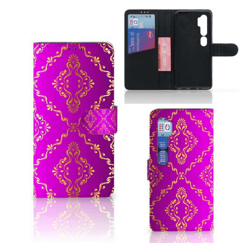 Wallet Case Xiaomi Mi Note 10 Pro Barok Roze