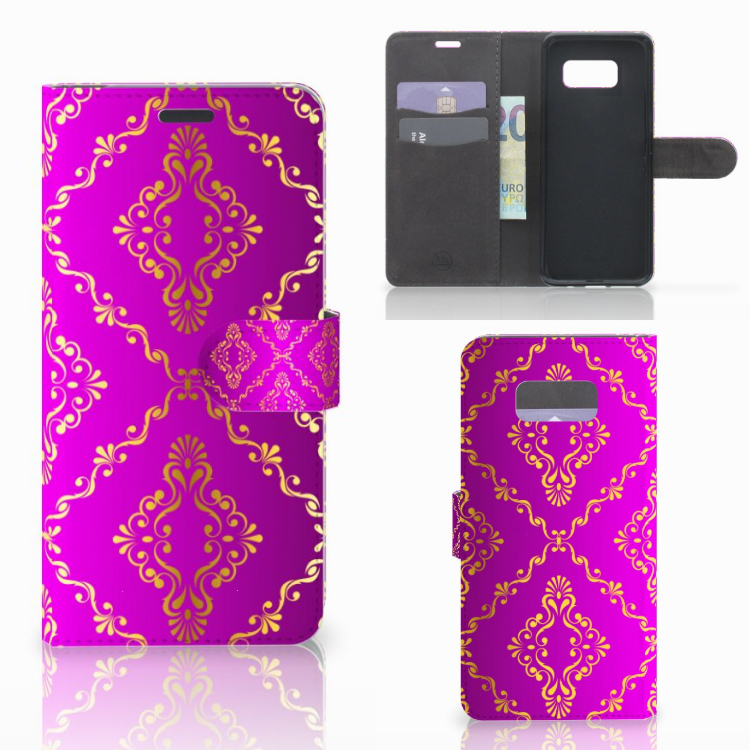 Wallet Case Samsung Galaxy S8 Plus Barok Roze