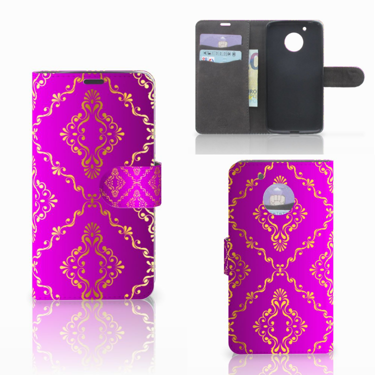 Wallet Case Motorola Moto G5 Barok Roze