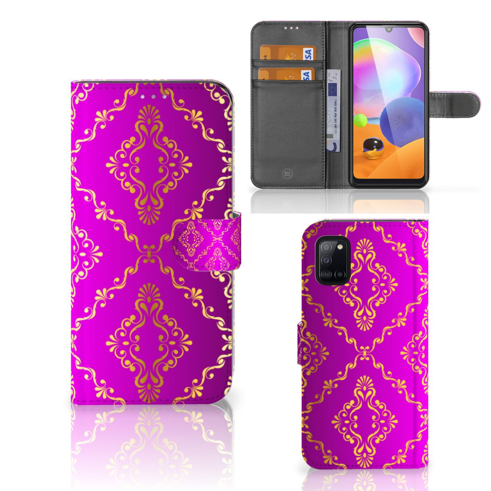 Wallet Case Samsung Galaxy A31 Barok Roze