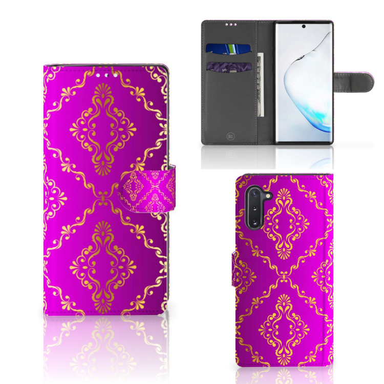 Wallet Case Samsung Galaxy Note 10 Barok Roze