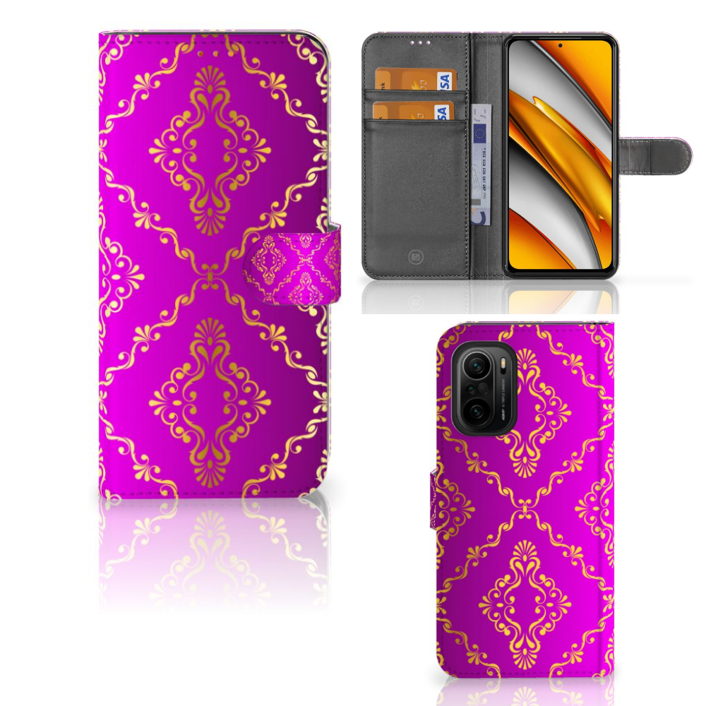 Wallet Case Poco F3 | Xiaomi Mi 11i Barok Roze