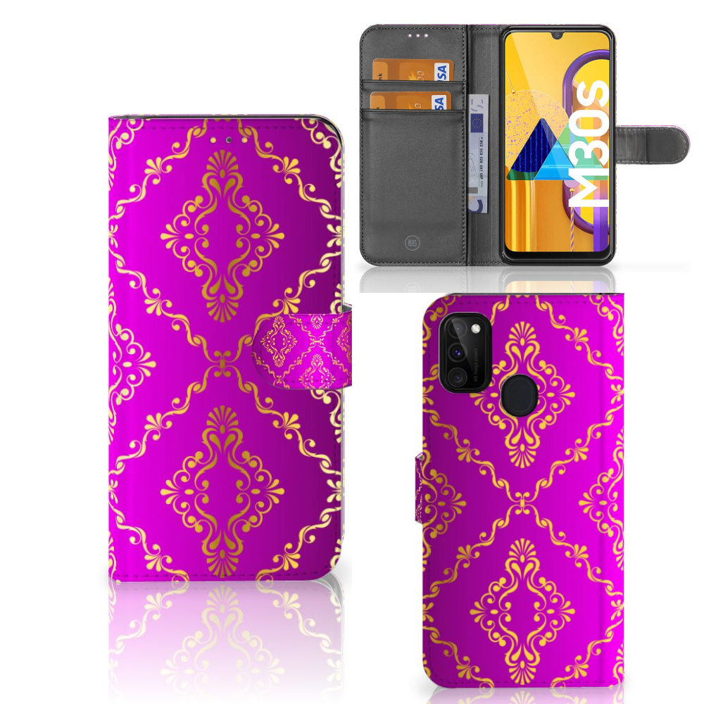 Wallet Case Samsung Galaxy M21 | M30s Barok Roze