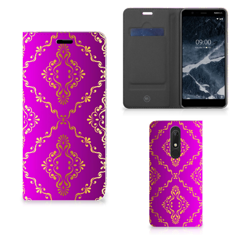 Telefoon Hoesje Nokia 5.1 (2018) Barok Roze