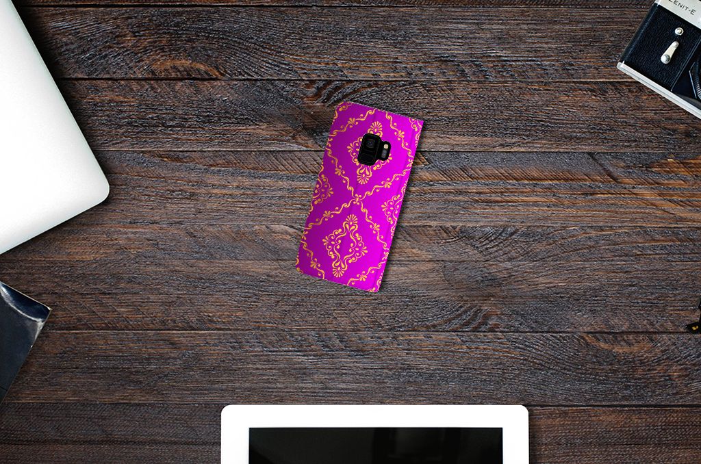 Telefoon Hoesje Samsung Galaxy S9 Barok Roze