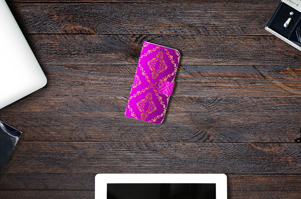 Wallet Case Samsung Galaxy A5 2017 Barok Roze