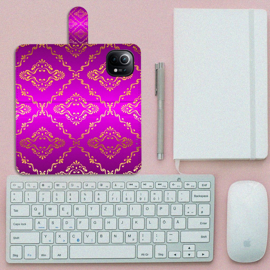 Wallet Case Xiaomi Mi 11 Barok Roze
