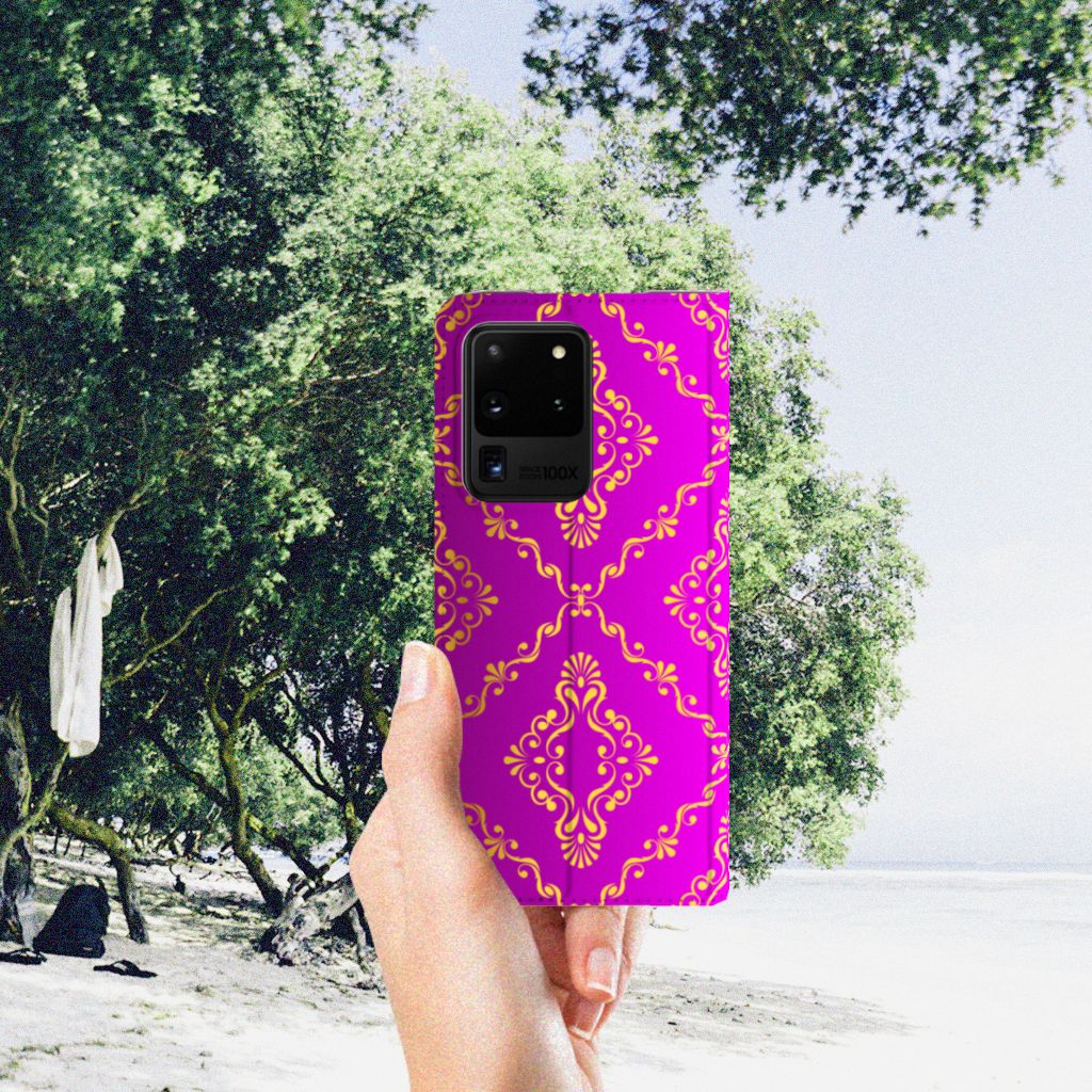 Telefoon Hoesje Samsung Galaxy S20 Ultra Barok Roze