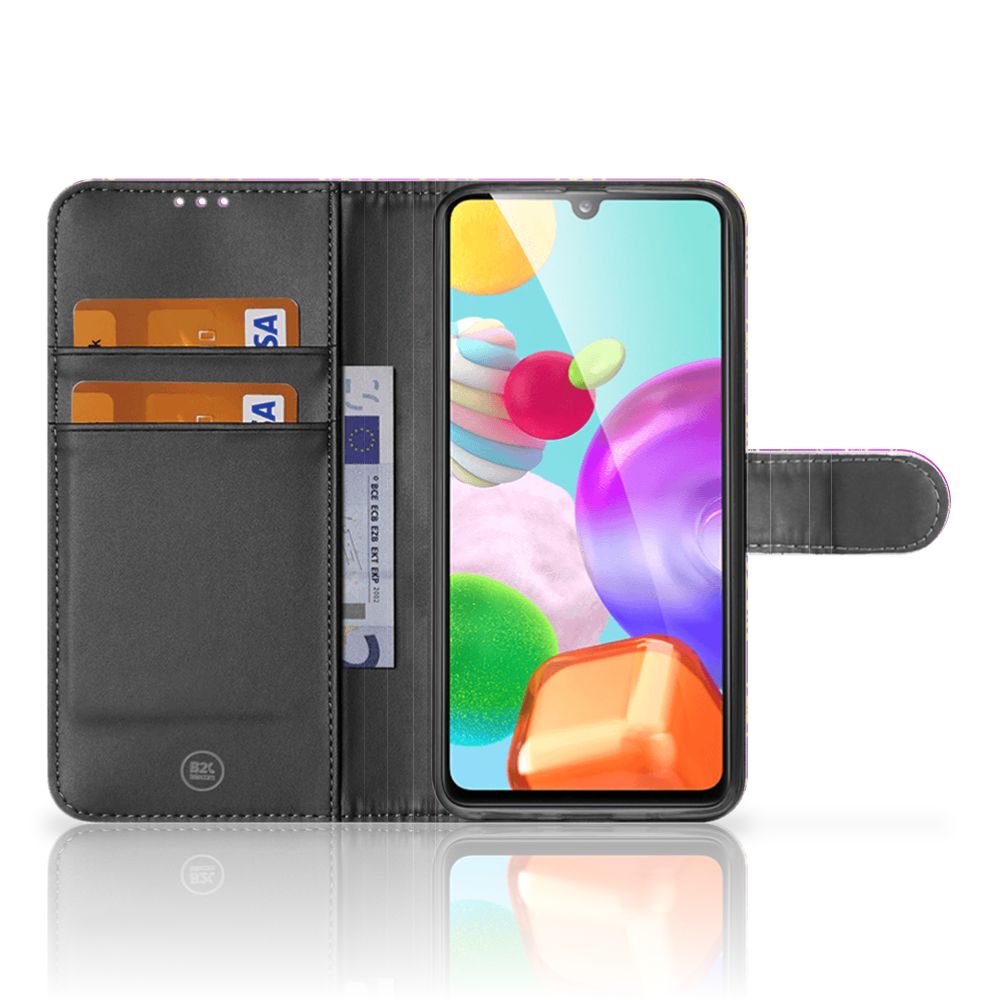 Wallet Case Samsung Galaxy A41 Barok Roze