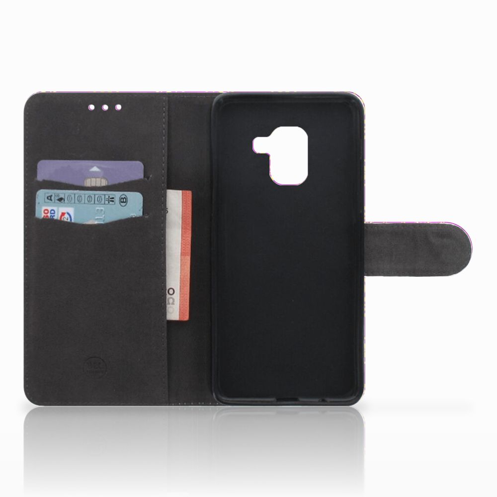 Wallet Case Samsung Galaxy A8 2018 Barok Roze