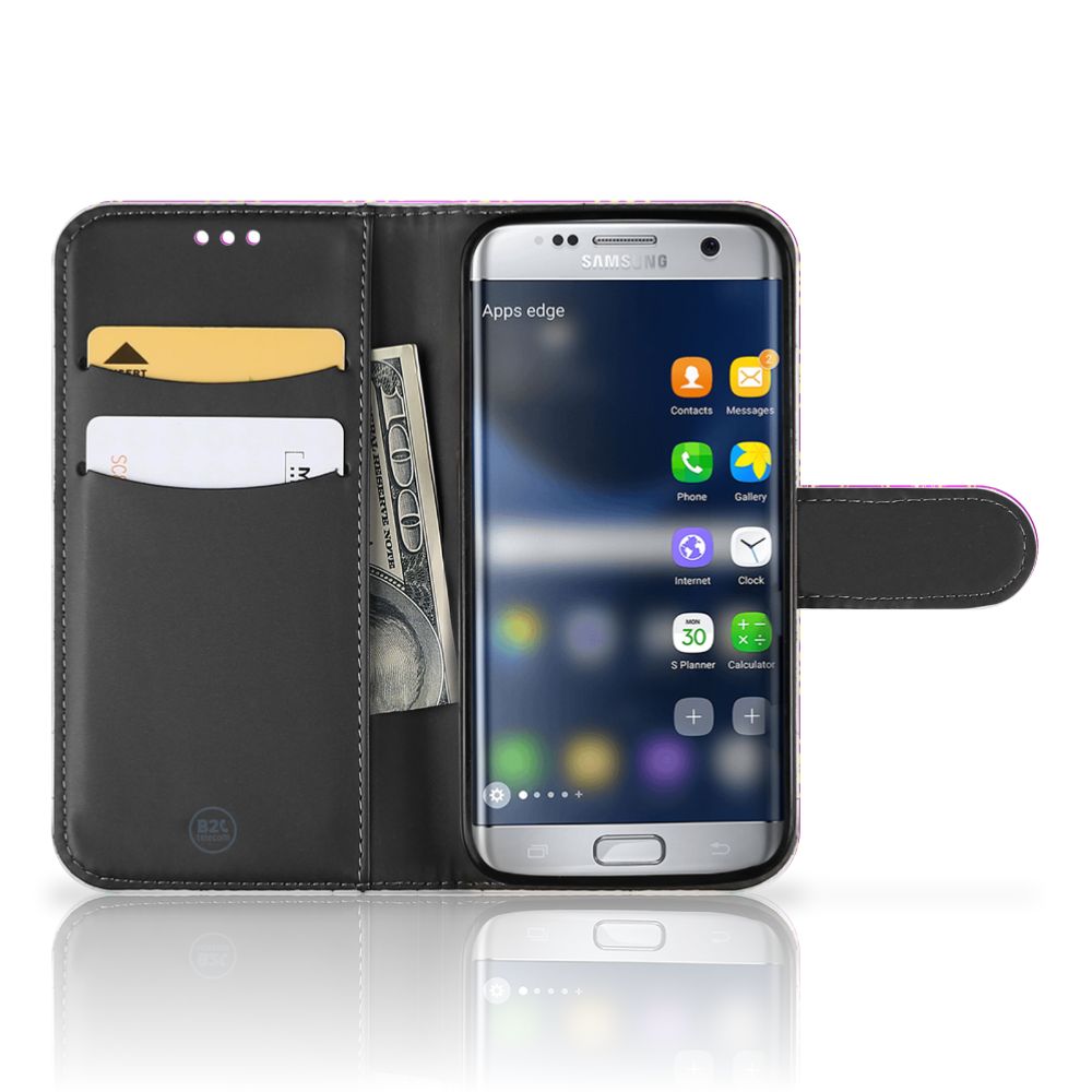 Wallet Case Samsung Galaxy S7 Barok Roze