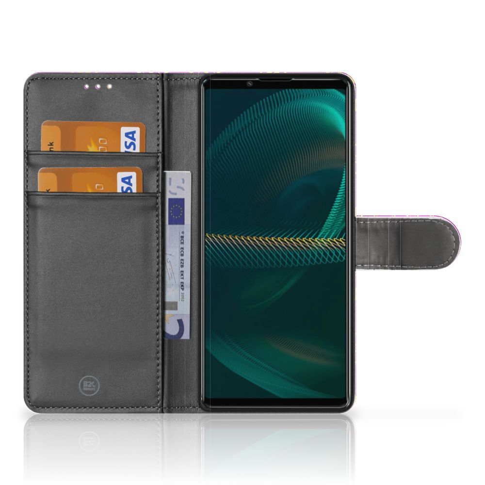 Wallet Case Sony Xperia 5III Barok Roze