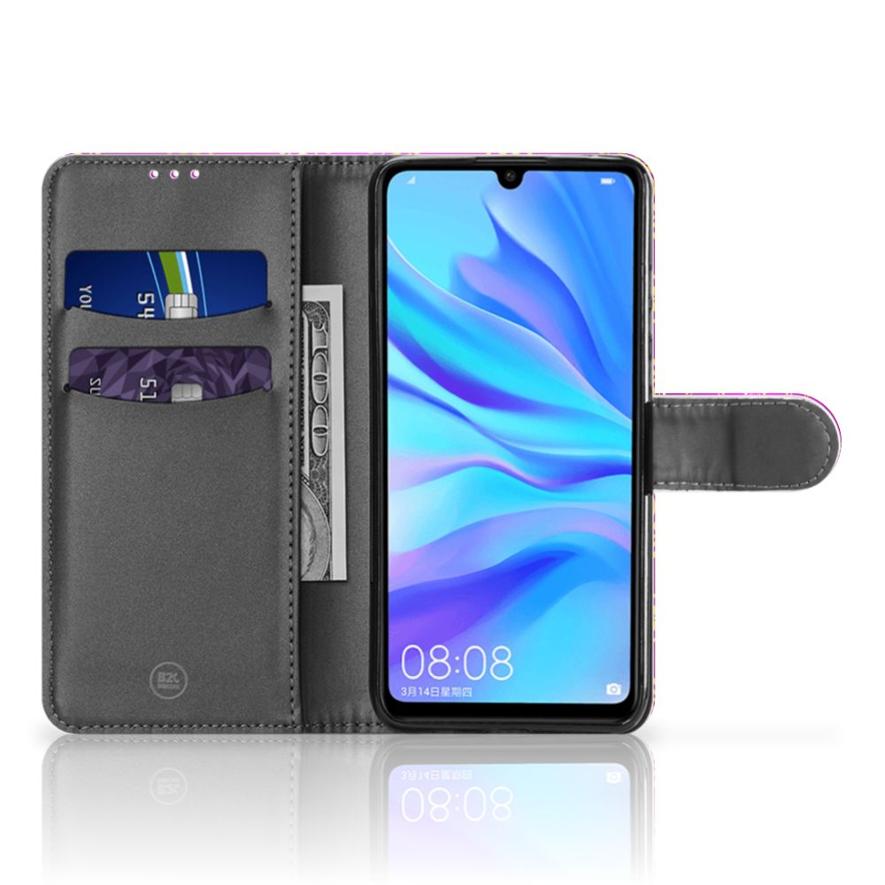 Wallet Case Huawei P30 Lite (2020) Barok Roze