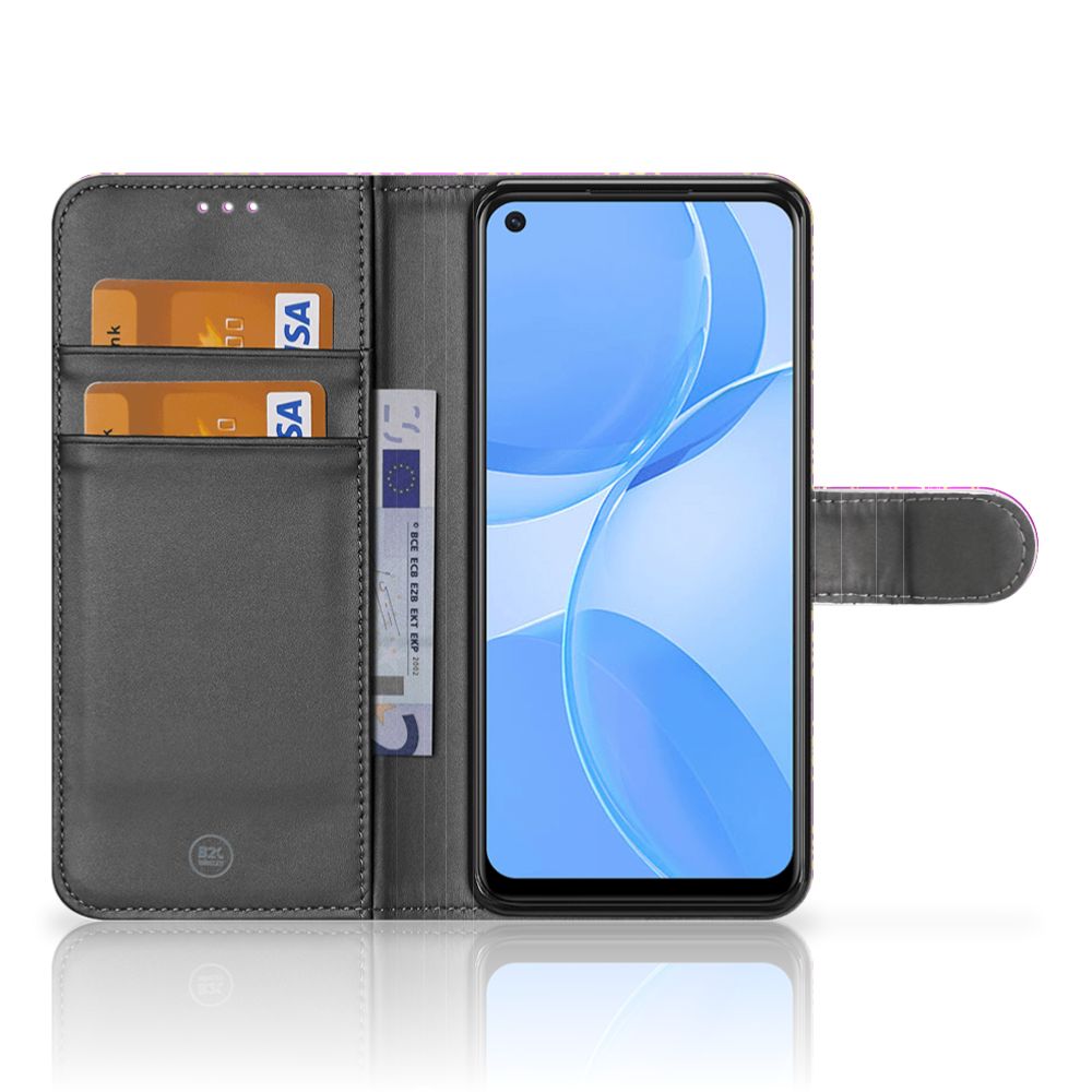 Wallet Case OPPO A73 5G Barok Roze