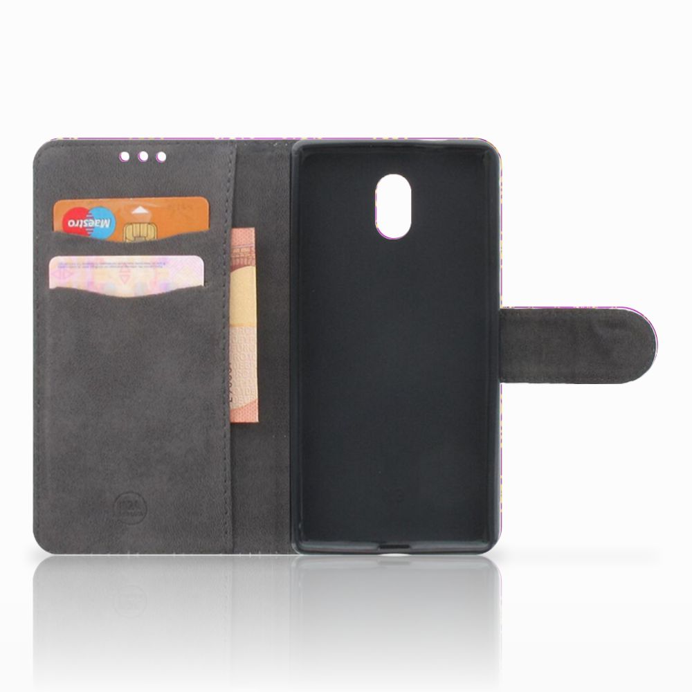 Wallet Case Nokia 3 Barok Roze