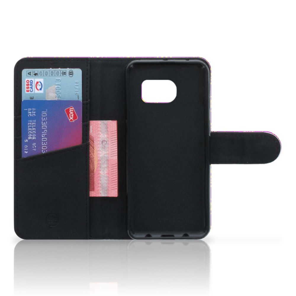 Wallet Case Samsung Galaxy S6 Edge Barok Roze