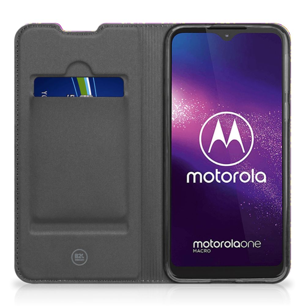Telefoon Hoesje Motorola One Macro Barok Roze