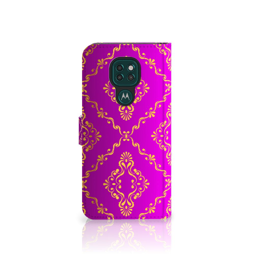 Wallet Case Motorola Moto G9 Play | E7 Plus Barok Roze