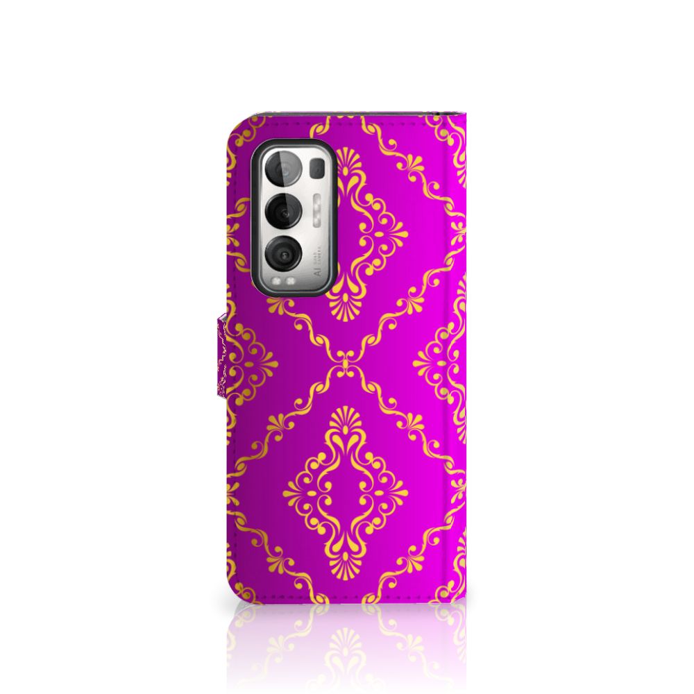 Wallet Case OPPO Find X3 Neo 5G Barok Roze