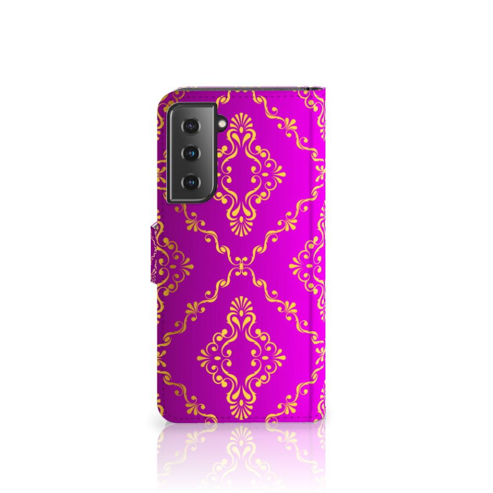 Wallet Case Samsung Galaxy S21 Barok Roze