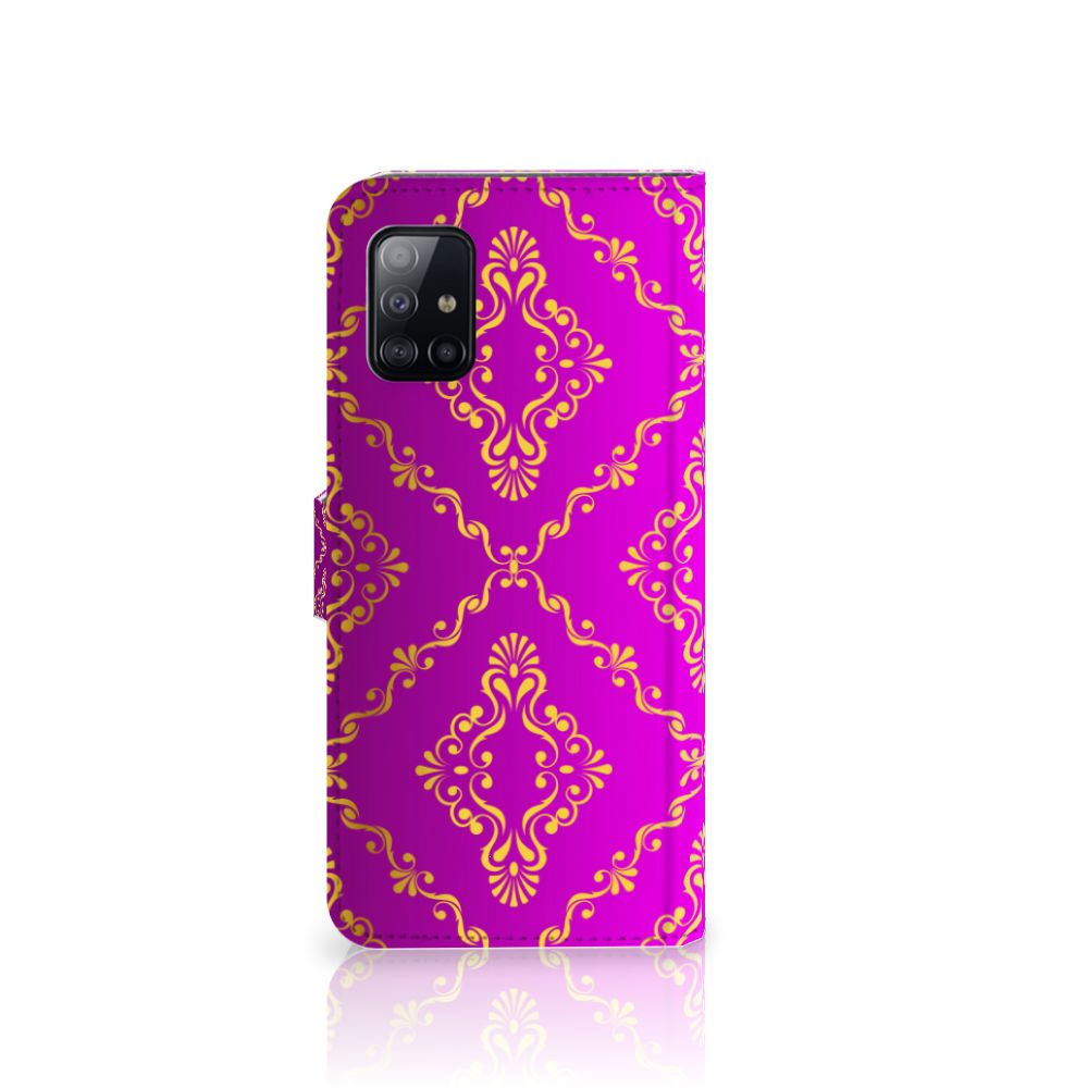 Wallet Case Samsung Galaxy A71 Barok Roze