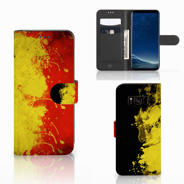 Leuk Design Hoesje Belgische Vlag voor de Samsung Galaxy S8