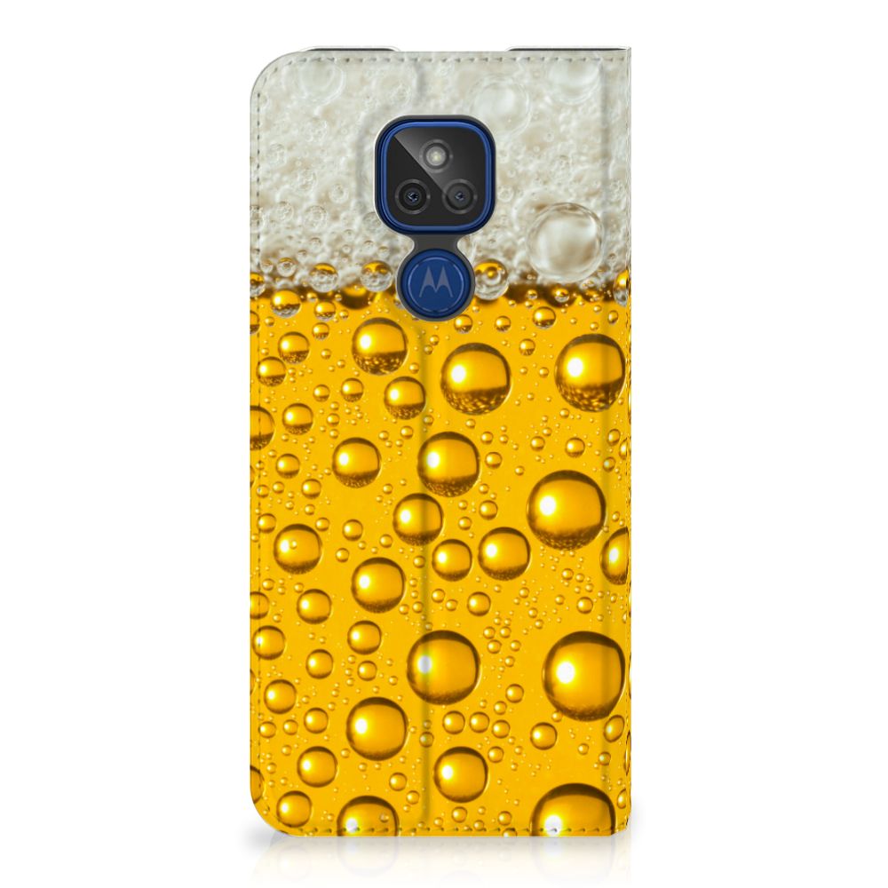 Motorola Moto G9 Play Flip Style Cover Bier