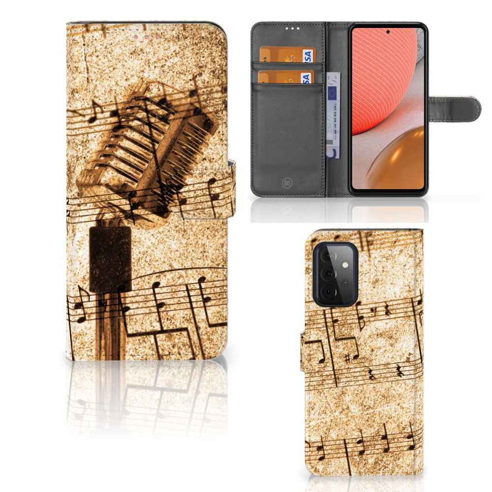 Samsung Galaxy A72 Telefoonhoesje met foto Bladmuziek